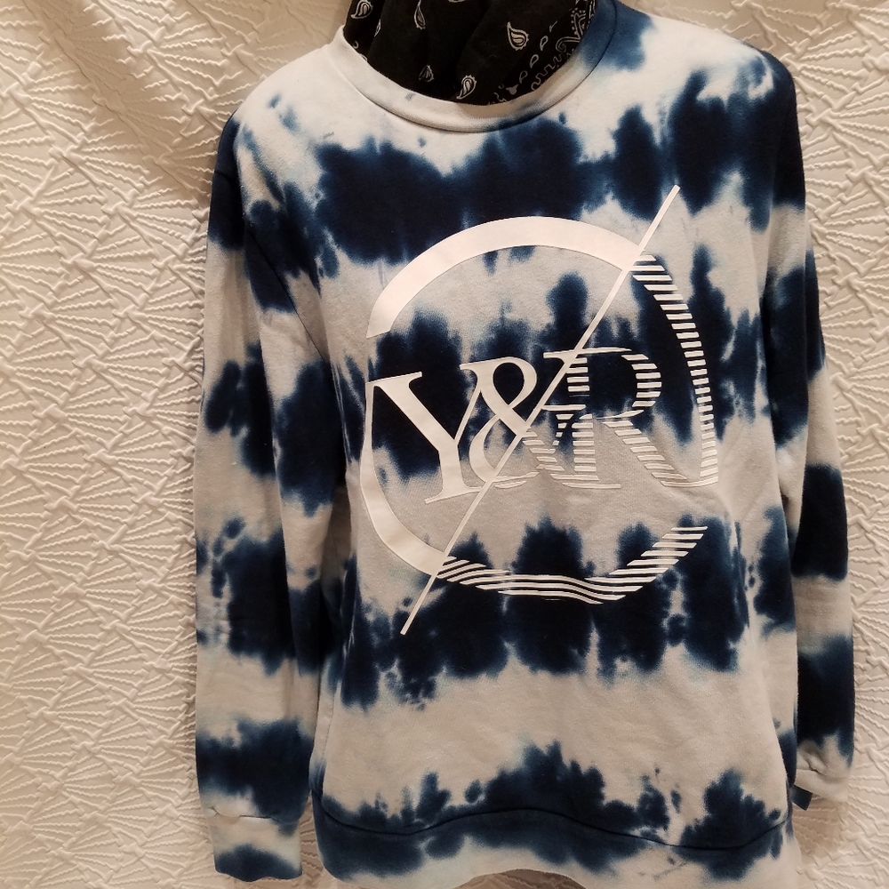 Blue Tie-Dye Women's Top